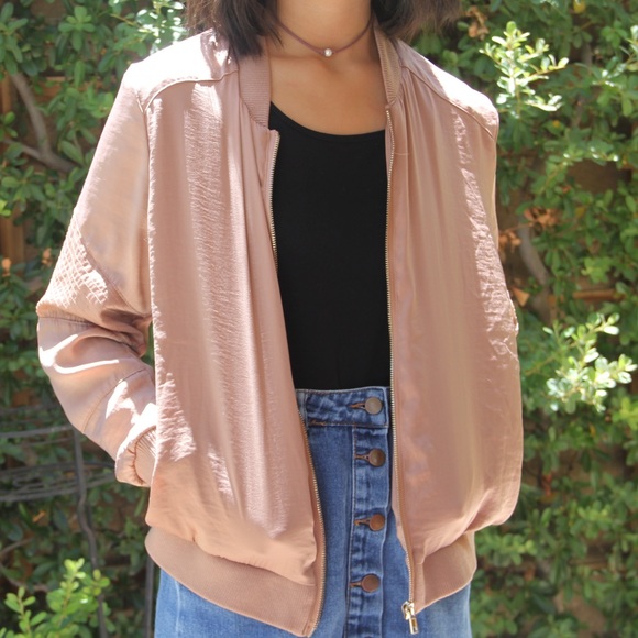 pink bomber jacket - Picture 2 of 4
